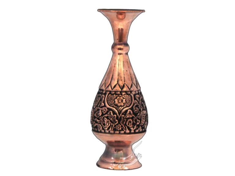 گلدان مسی قلمزنی